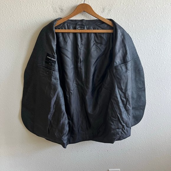 Giorgio Armani Men's Dark Grey Upton Jacket Blazer Size 40R Made in Italy - Picture 12 of 15